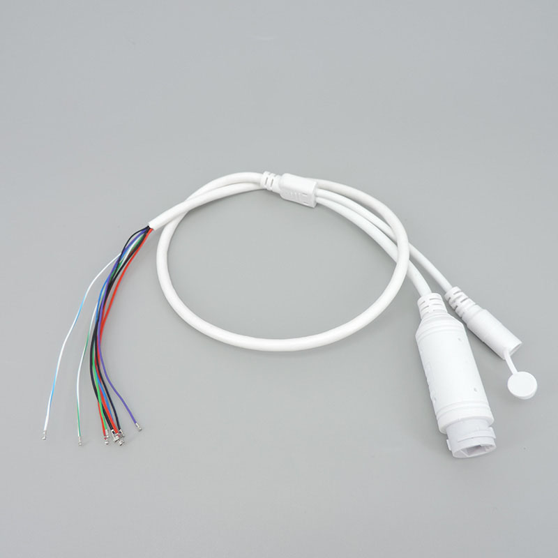 9 ピンコア 48 V に 12 V PoE ネットワーク電源ケーブル DC オーディオ IP カメラ RJ45 分割線防水カバー PoE モジュール CCTV IP カメラ用