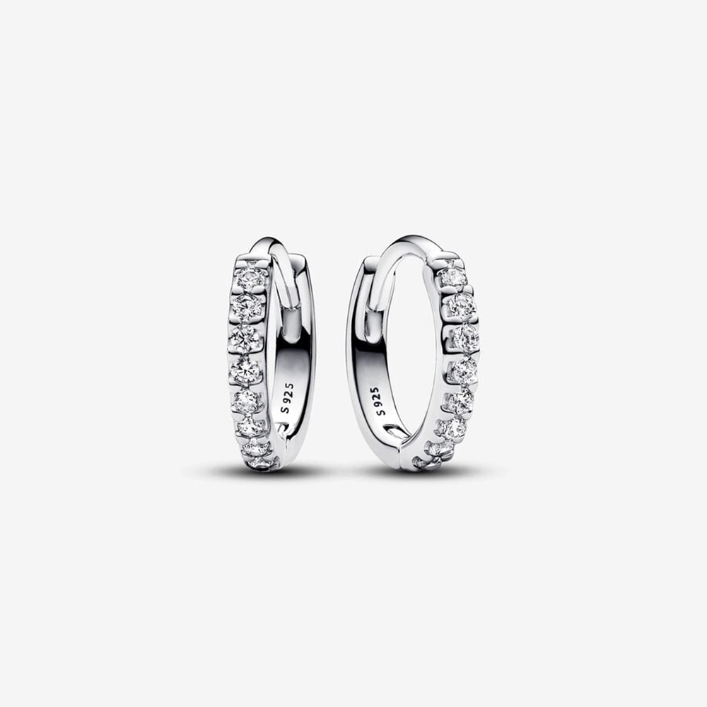 Orecchini in argento sterling 925 originali di lusso Orecchini a cerchio Orecchini con zirconi circolari per regali di gioielli per feste di nozze da donna Grils