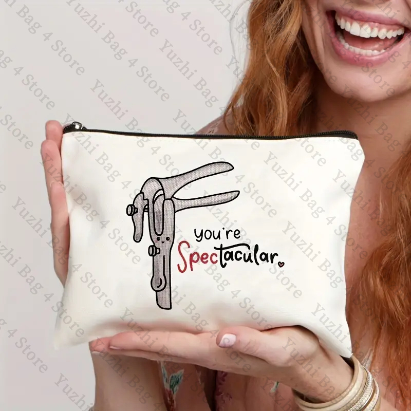 Ты эфектная косметичка, женская косметичка, сумка на молнии, косметичка, подарки для доктора, подарки для медсестры, подарки для акушерки, подарок «Спасибо»