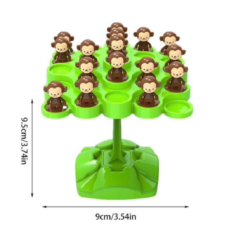 Monkey Balance Tree Focus Balance Training Toys Serie musicale pieghevole Gioco da tavolo interattivo genitore-figlio (COLORE CASUALE)