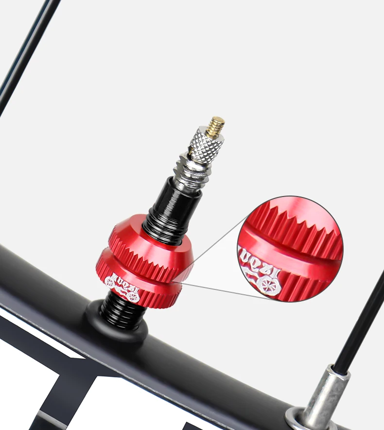 MUQZI 2 ชิ้นจักรยานยางยางวาล์ว Presta Nut MTB จักรยานขอบอลูมิเนียม Ultralight วาล์วหมวกขี่จักรยานอะไหล่ซ่อม