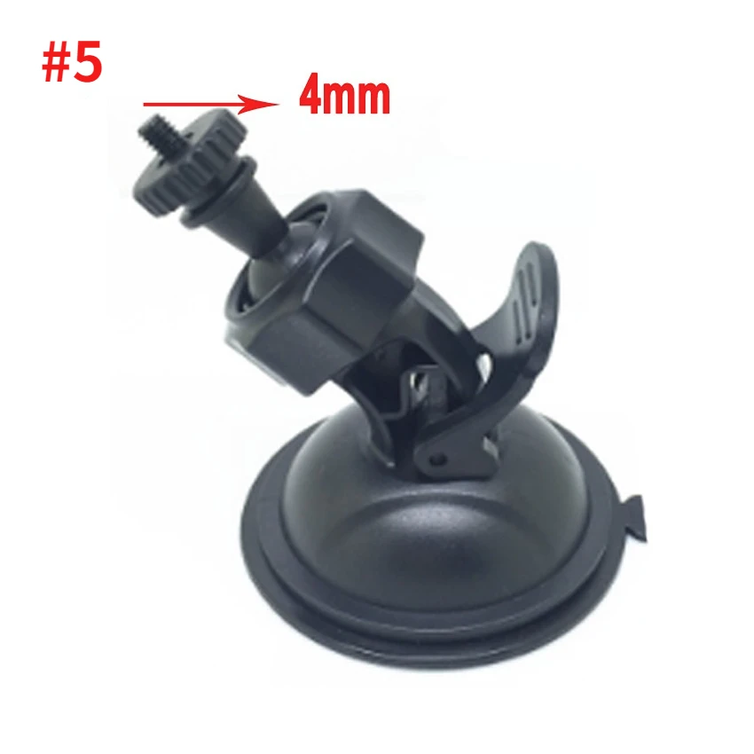 6 tipos de Mini trípode de montaje con ventosa, soporte DVR para coche, soporte para cámara DV GPS, soporte para teléfono, conector de tornillo de 6mm