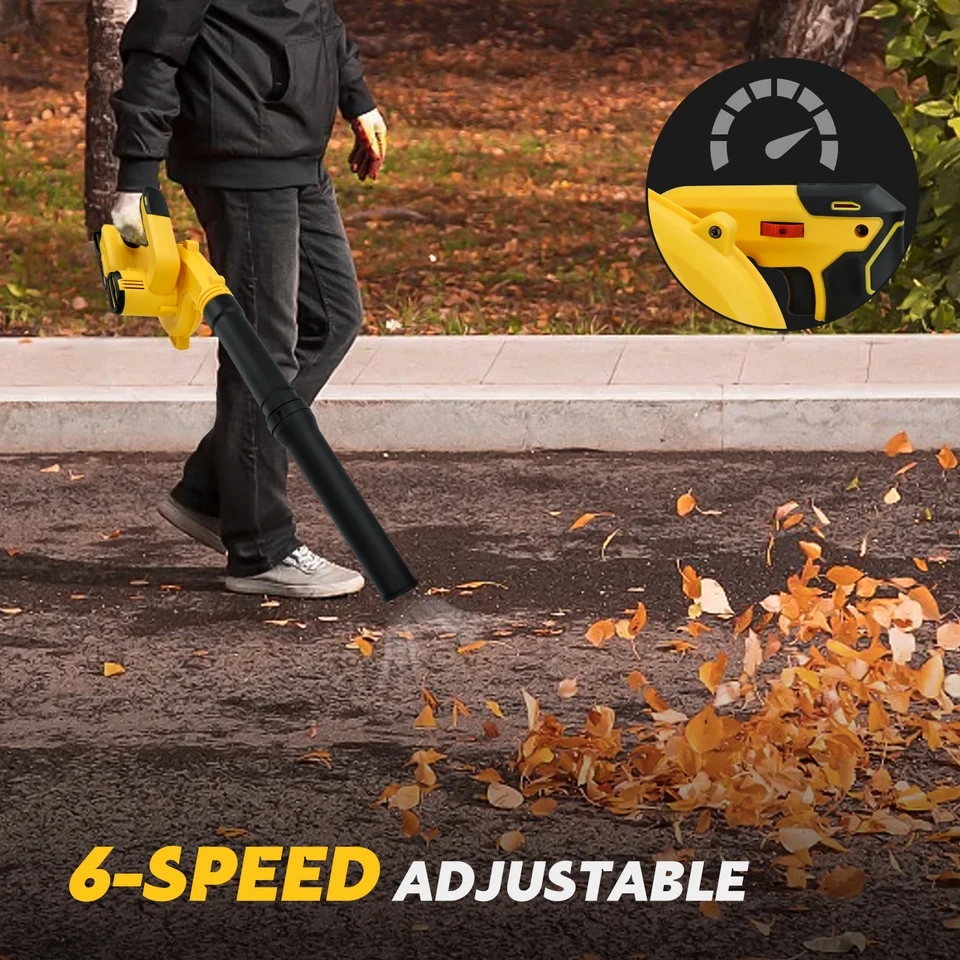 Ventilador de pó compacto para local de trabalho, aspirador de pó para folhas de jardim, recarregável, sem fio, ferramenta nua com bateria dewalt 18V