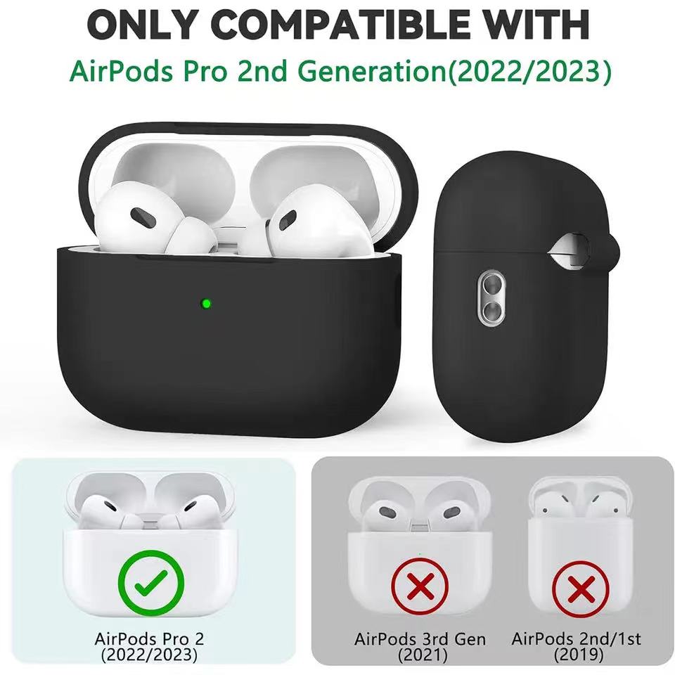 Funda AirPods Pro con Kit de limpieza Funda protectora de silicona suave para Apple AirPod Pro 2.a y 1.a generación Funda para mujeres y hombres