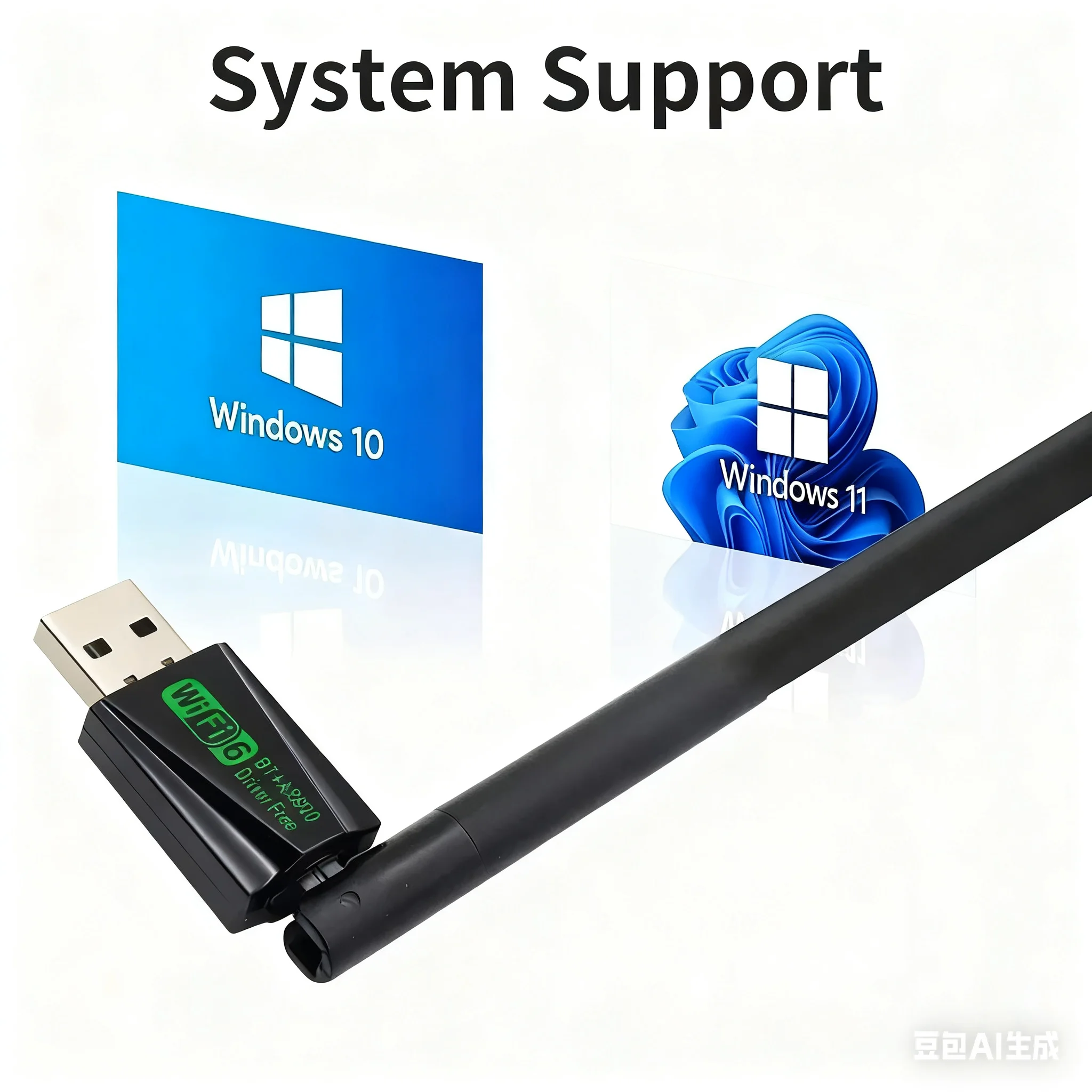 WiFi 6 USB Adapter 600Mbps Bluetooth 5.4 AX900 USB Dongle Wireless Network Card Dual Band 2.4G 5G Ethernet Receiver Free Driver