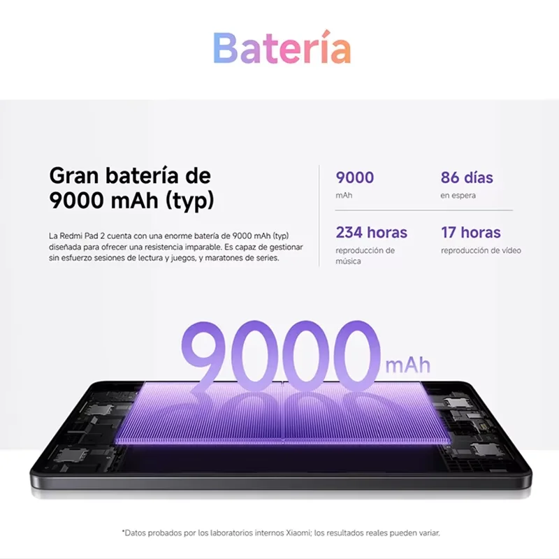 【Marque +】Xiaomi Redmi Pad 2 Advanced Helio G100-Ultra 11 "2,5 K écran cristallin 9000 mAh batterie 18 W charge rapide