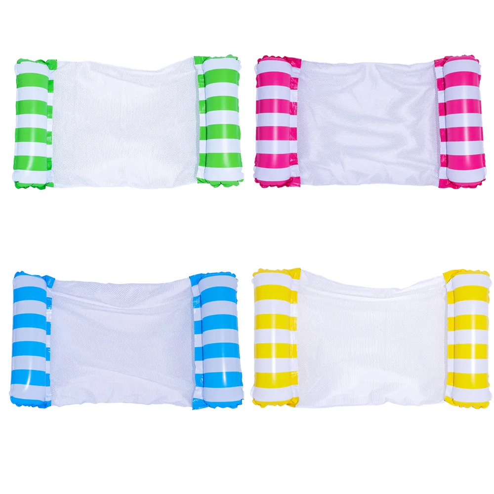 Colchoneta piscina Flotadores piscina Hamaca de agua plegable para piscina, colchón de aire inflable para nadar, tumbona de playa, cama flotante para dormir, silla de verano