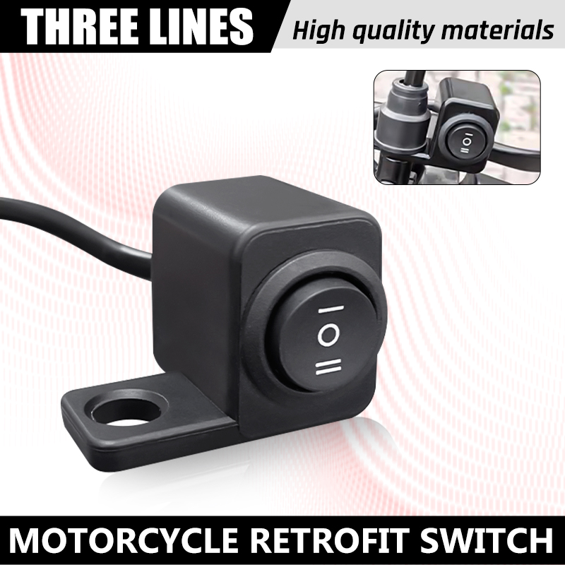 Linker 3-Wege-Schalter, seitliche Spiegelhalterung, robust, universell