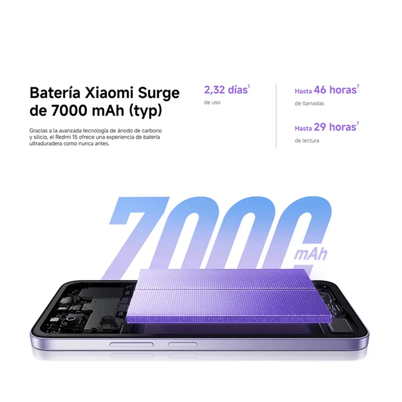 【Marke+】Redmi 15 Global Version Smartphone 6,9" 50MP 7000mAh Akku 33W Schnellladung IP64 Snapdragon ®   685 Mobile Plattform
