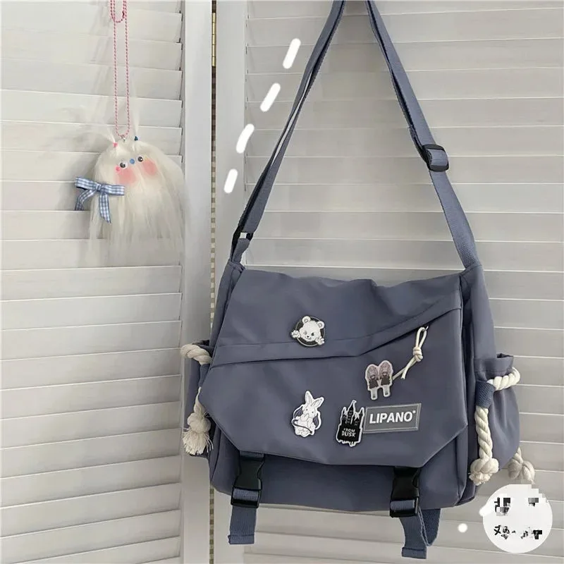 Koreaanse Street Style Veelzijdige artistieke Hong Kong-versie Schoudertas Messenger Crossbody Tas