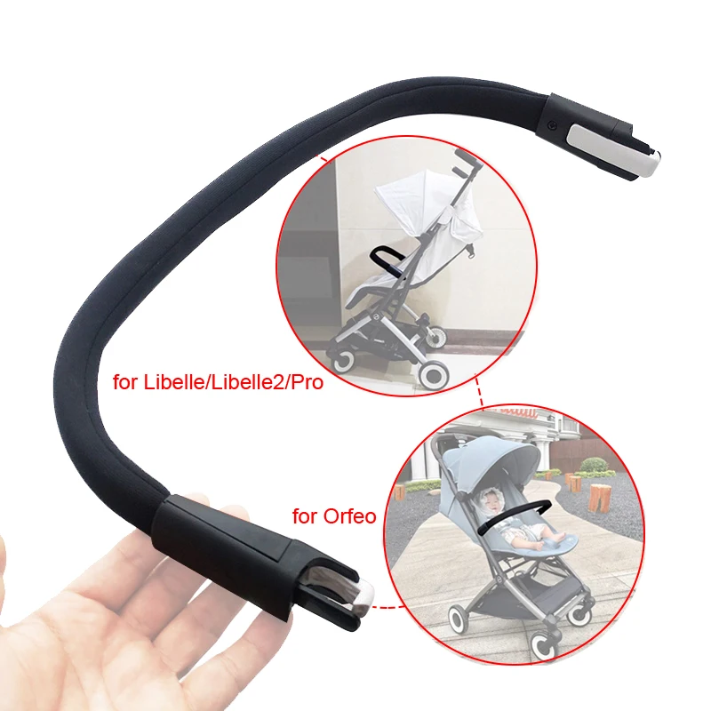 Apoio de braço para carrinho compatível com gb pockit plus all city cybex libelle/2/pro orfeo buggy barra amortecedora flexível dobrável fácil para viagens