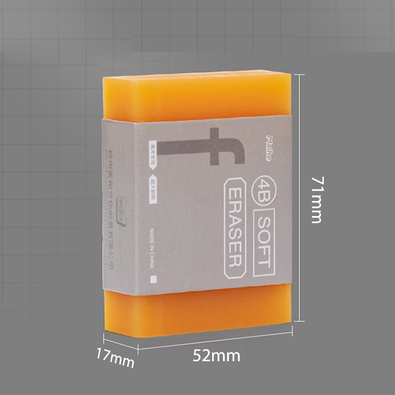 Extra Large No Smudge Soft Soap Rubber Eraser for B 2B 3B 4B Drawing Sketch Pencils for School Office Art