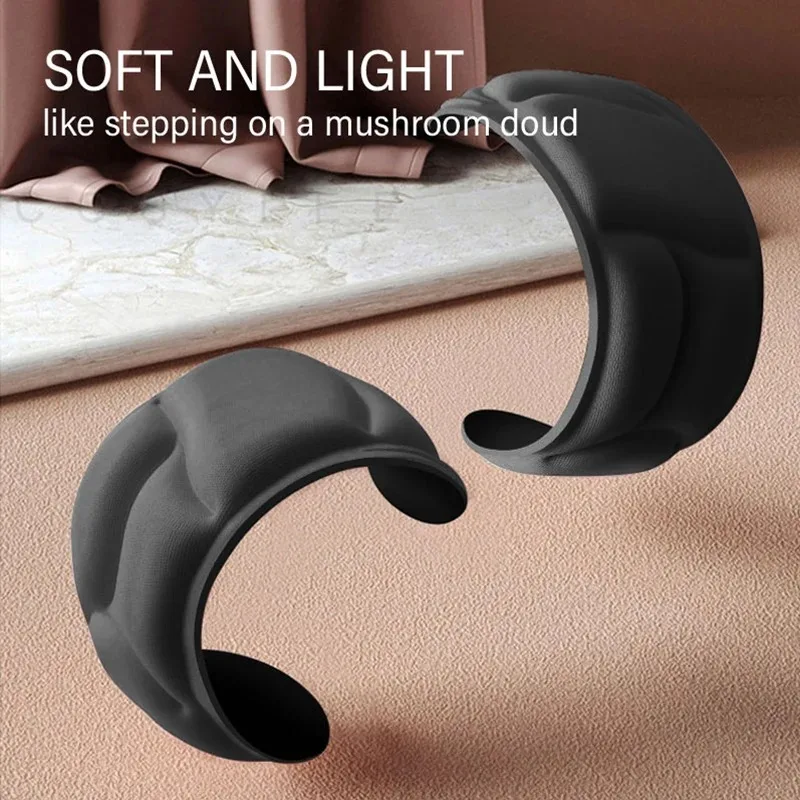 Plantillas de espuma viscoelástica para masaje 5D, 4 Uds., amortiguación transpirable gruesa, soporte cómodo para zapatos de tacón alto, almohadillas ortopédicas para los pies