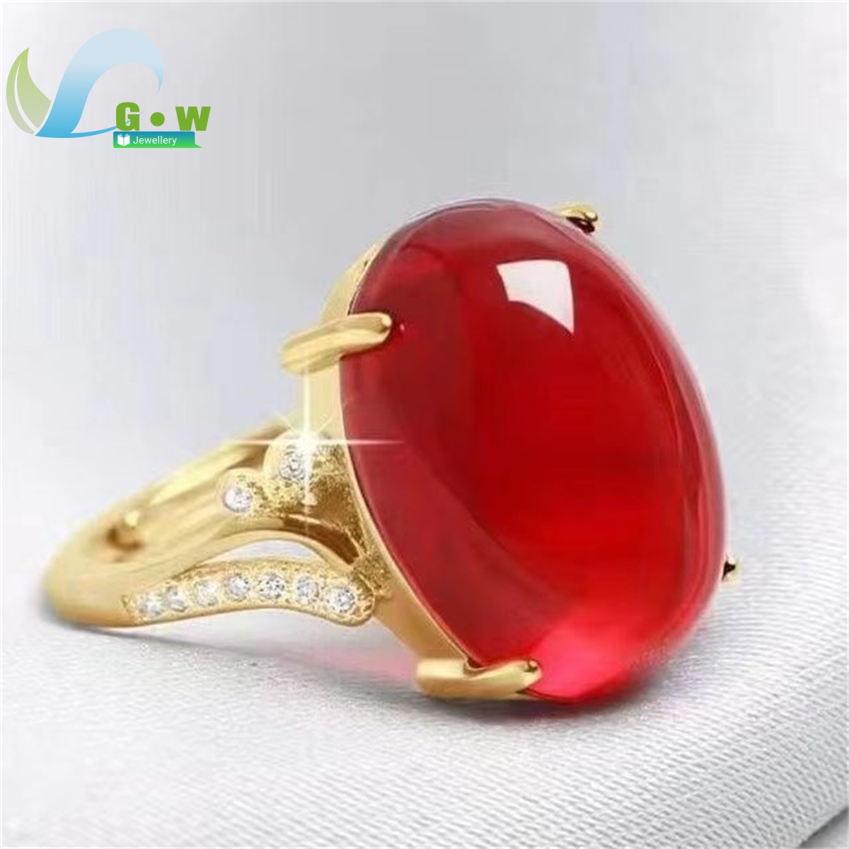 Bague en argent regardé avec calcédoine pour femme, bague ouverte réglable, bague femme, bijoux fins, style simple, cadeau de diversification, agate rouge, colonne vertébrale