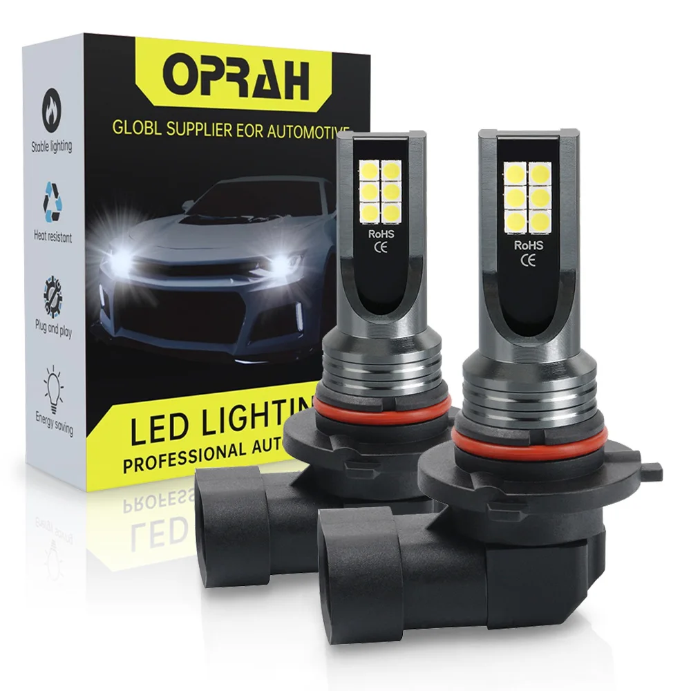 2 pçs h8 h11 led hb4 9006 hb3 9005 luzes de nevoeiro lâmpada 3030 12smd 6000k branco carro condução correndo lâmpada dianteira automática leds luz 12v