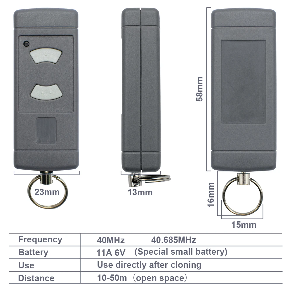 40 685 MHz HORMANN HSE2 HSE4 HSM4 HSM2 HS2 HS4 Garage Remote Control Duplicator for Hörmann 40MHz Gate Door Opener Transmitter
