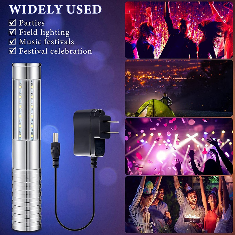 A26F-2 peças led luz estroboscópica led garrafa de serviço luz reutilizável garrafa de champanhe luz portátil para festa concerto, eua plug