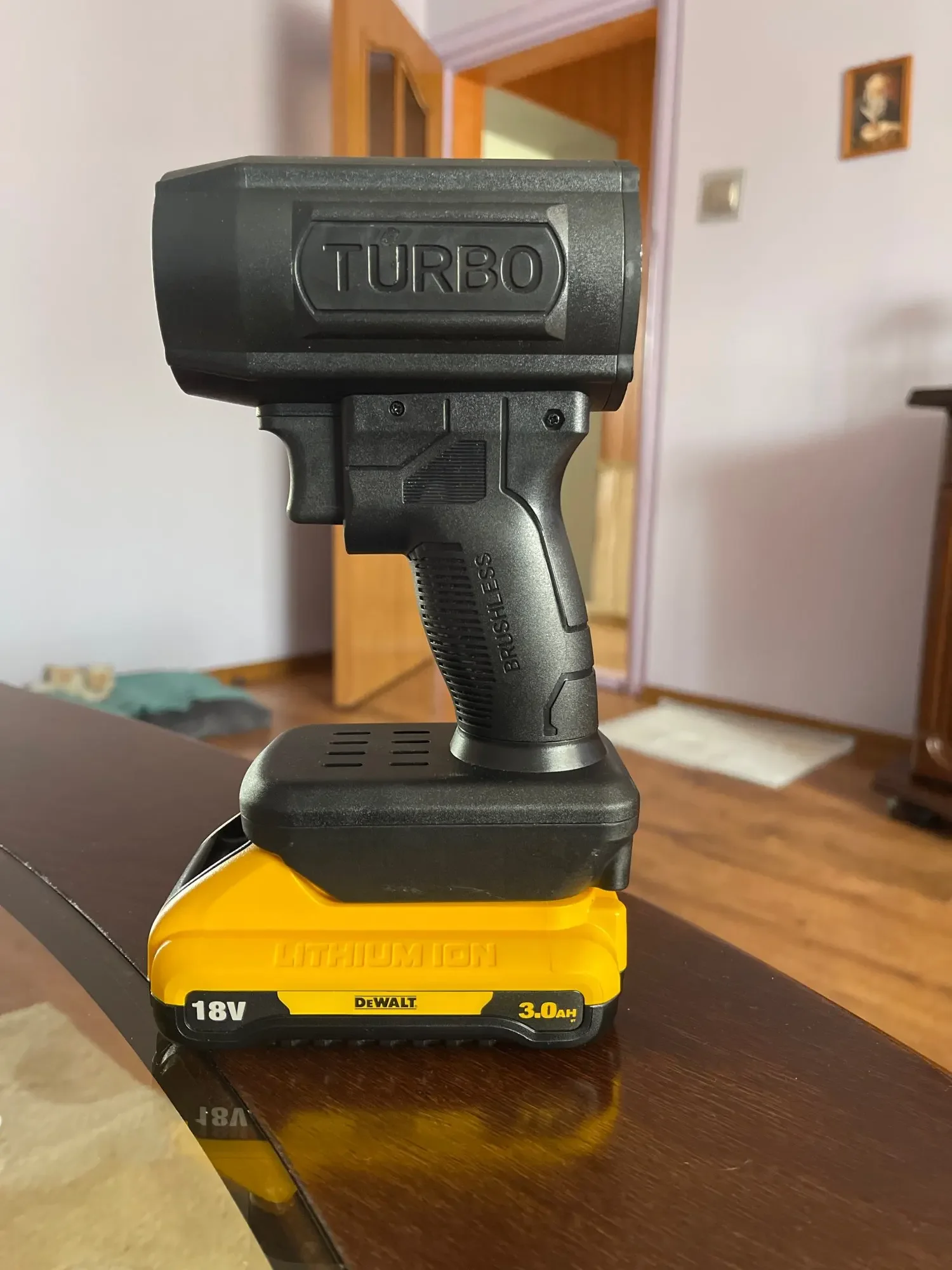 Adecuado para batería de litio Makita/Milwaukee/Dewalt de 18V, potente soplador de aire, herramientas de secado de aire para lavado de coches, batería no incluida