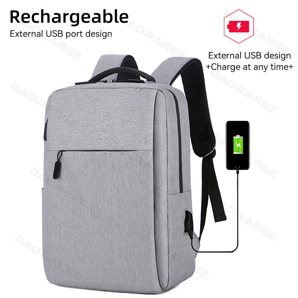 Laptop Bag USB Backpack for Macbook Air Pro Lenovo Asus HP Dell Large Capacity Travelling Waterproof Multi-pockets Laptop Cover