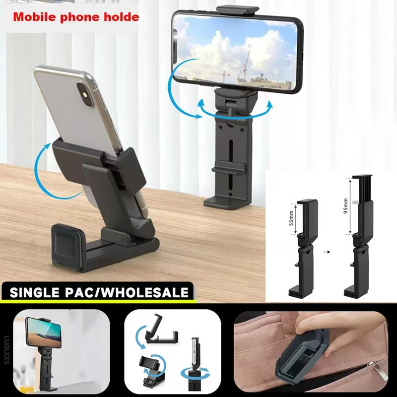 Soporte para teléfono inteligente con asiento de tren, soporte giratorio ajustable para Selfie, soporte para teléfono de avión, soporte portátil para vuelo de escritorio de viaje