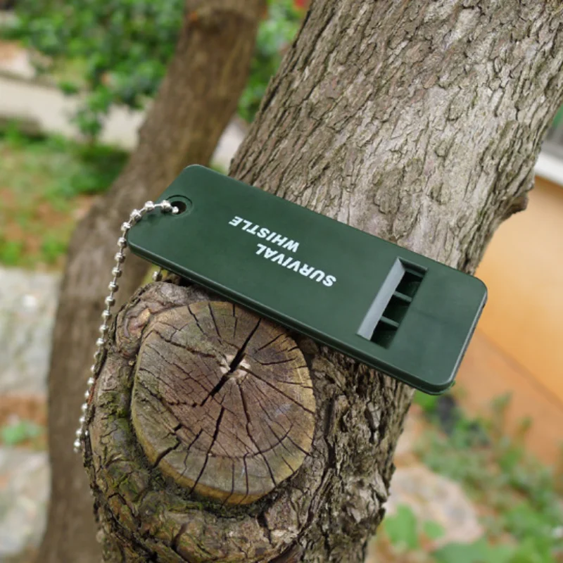 2 ชิ้น Multifrequency Survival Whistle First Aid ฉุกเฉินกลางแจ้ง Whistling สัญญาณกู้ภัย Camping เดินป่ากลางแจ้งผู้ตัดสินอุปกรณ์