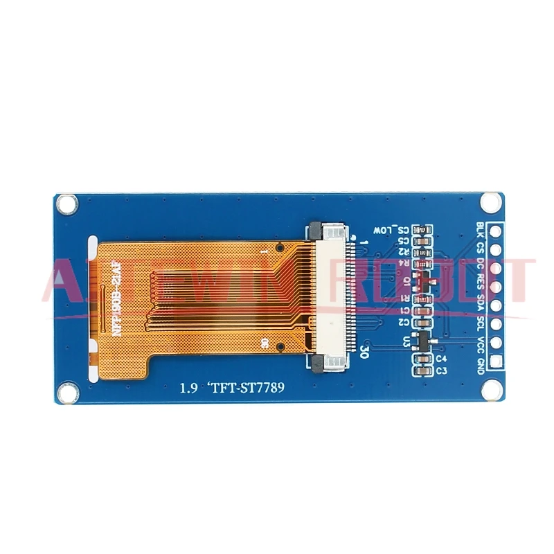 Pantalla TFT de ángulo completo IPS de 1,9 pulgadas, módulo de pantalla LCD a Color, puerto serie SPI, alta definición, 170x320, ST7789