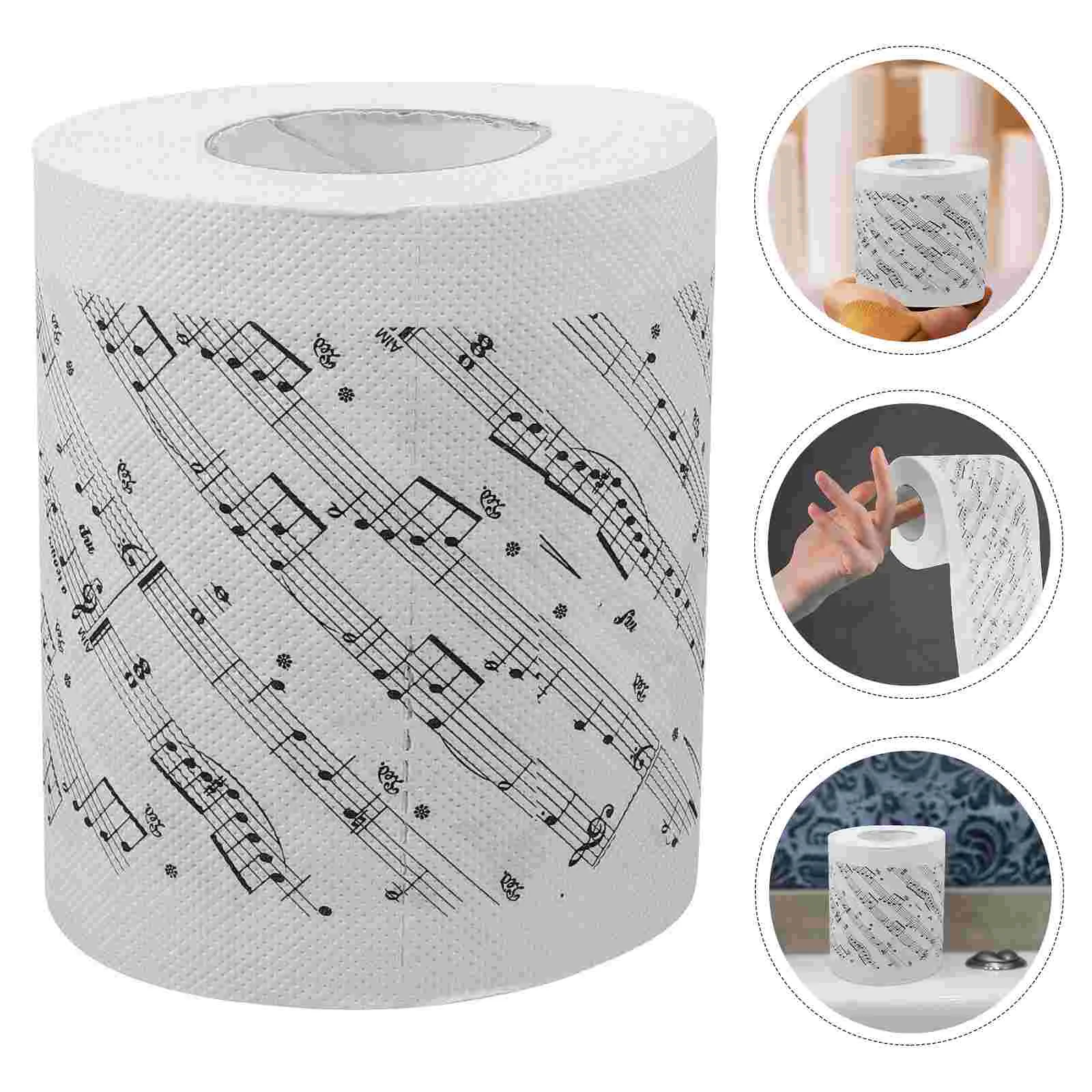  Musical Note Toilet Paper Tissue Printed Papers Table Napkins Notes Pattern Towel Roll