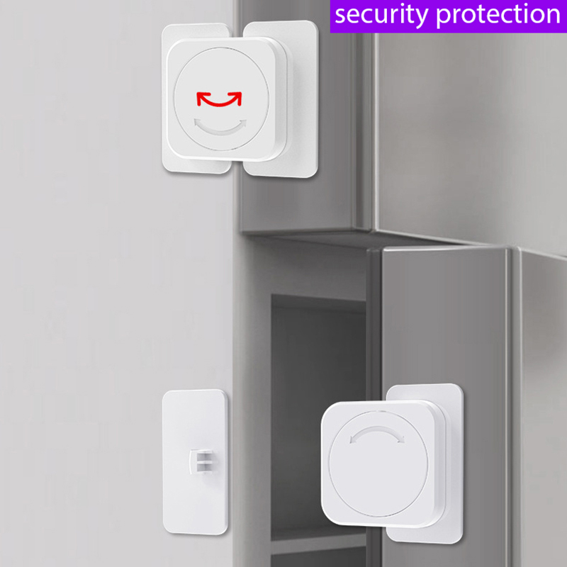 เด็กล็อคความปลอดภัยประตูตู้เย็นล็อค Multi-Function Baby Anti-Pinching มือบ้านประตูตู้ลิ้นชัก Security Protector