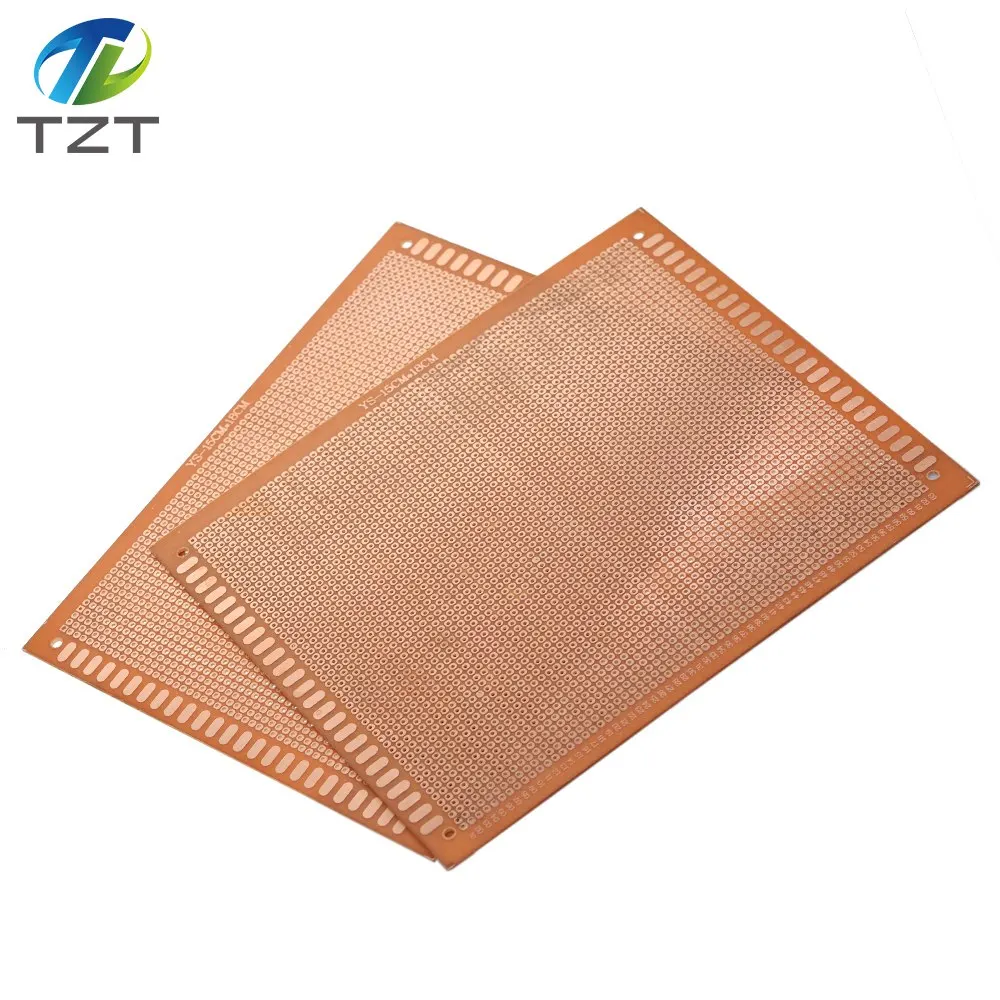 TZT 15x18 cm 15*18cm Single Side Prototype 2.54mm Board Breadboard Universal Experimental Bakelite Copper Plate Board