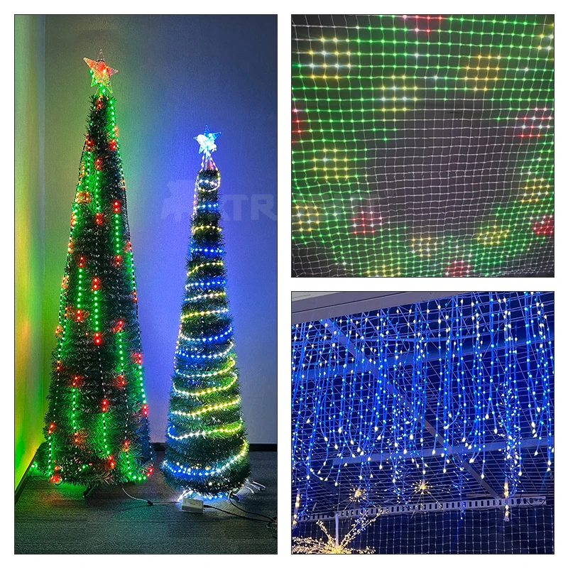5V 12V WS2811 Clear Wire 3PIN Seed Pixel String Light Christmas lights for outdoor RGB Addressable Individually Fairy Light