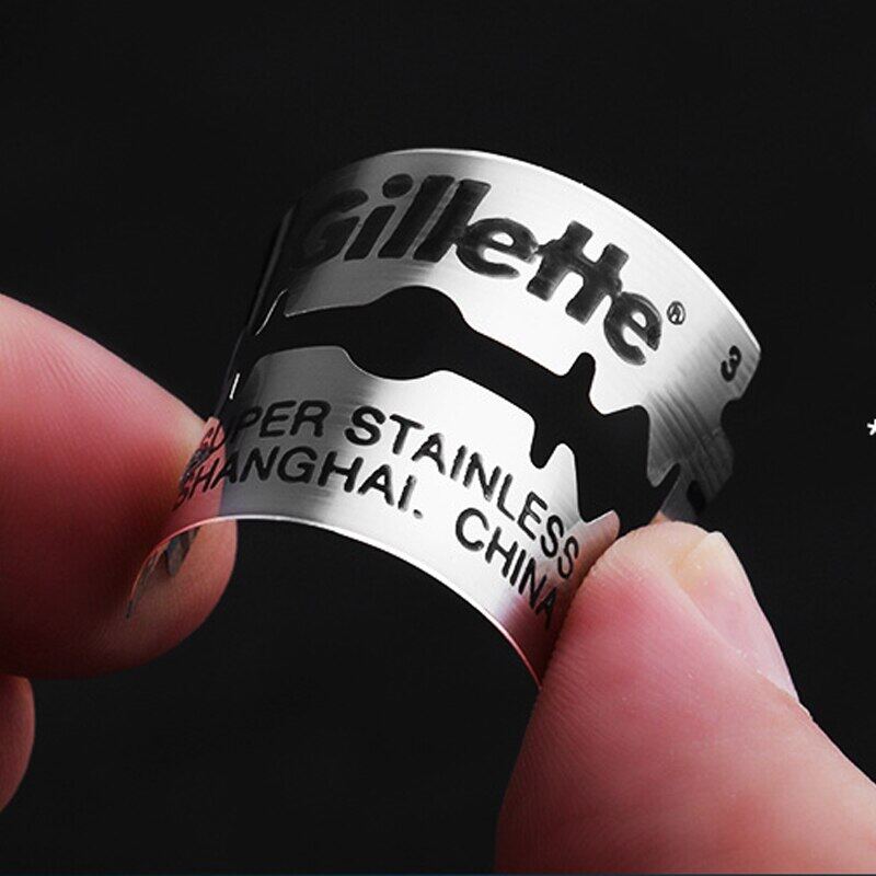 Gillette Super Blue Razor Blades Ultra Thin Double Edges Shaving Catridages Replacement Shaver Heads Refills 5/10/50/100pcs