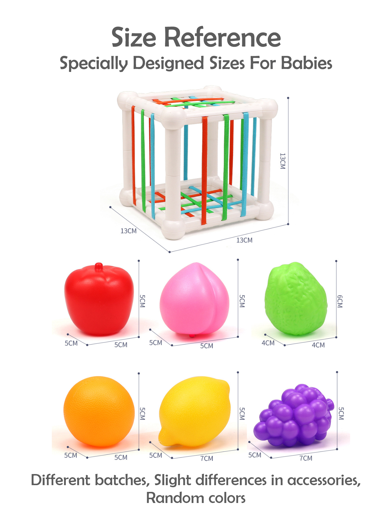 Jouets d'apprentissage à empiler pour enfants, forme de cube, jouets assortis, jeux pour bébés, 7 pièces
