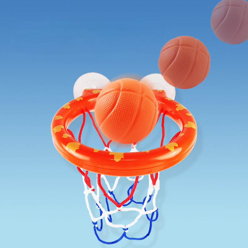 เด็กอาบน้ําบาสเกตบอล Hoop อ่างอาบน้ําน้ําเล่นของเล่นเด็กของเล่นเด็กวัยหัดเดินห้องน้ําดูดถ้วยตะกร้ายิงสําหรับของขวัญ