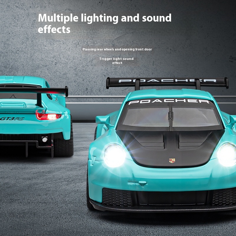 1:32 Schaal Gt3 Rs Legering Automodel W/Retro Pull-Back Actie, Droomspeelgoed Van Raceliefhebbers, Perfect Voor Kinderen En Verzamelaars