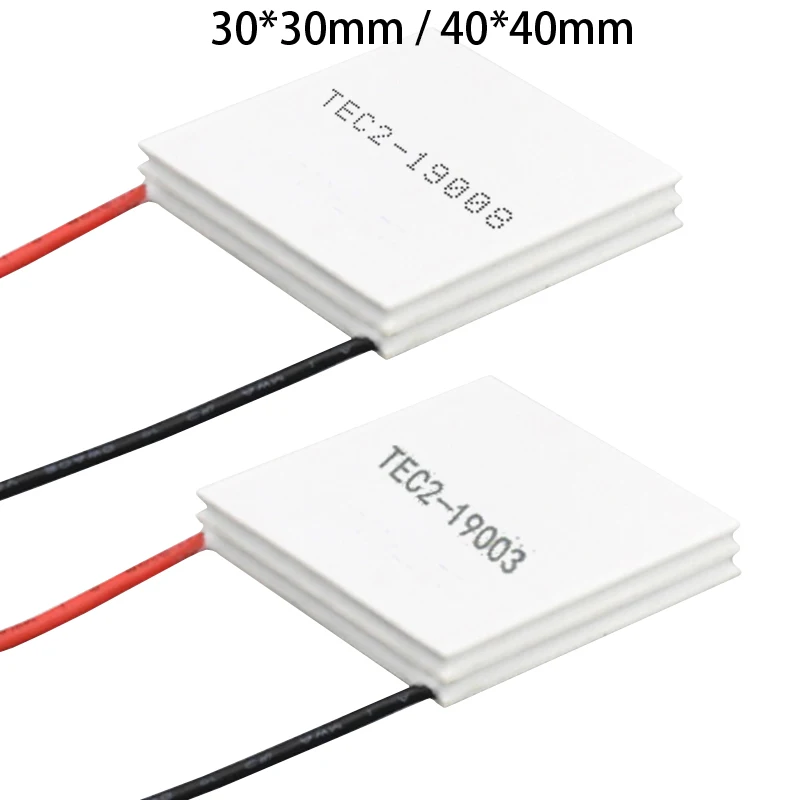 30*30/40*40มม.DC12V TEC2-19003/19004/19006/19008คู่ชั้น Peltier Heatsink Cooler ชิปเซมิคอนดักเตอร์แผ่นโมดูล