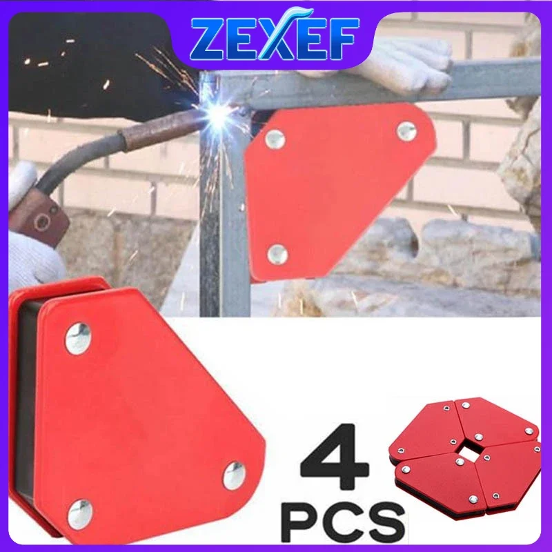 ZEXEF 4PCS Magnetic Holding Clip Tie เชื่อม Positioner อุปกรณ์เสริมสําหรับเชื่อมผู้ให้บริการมุมผู้ถือ Solder Magnet Arc