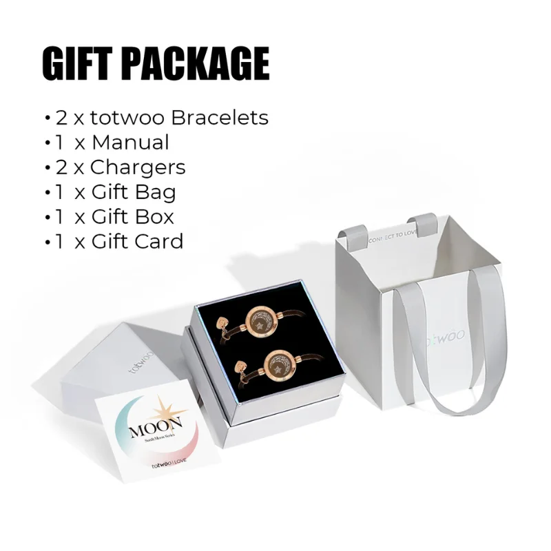 Totwoo Touch Prominder Pulseiras inteligentes para melhores amigos Bluetooth presente inteligente para aniversário ou formatura
