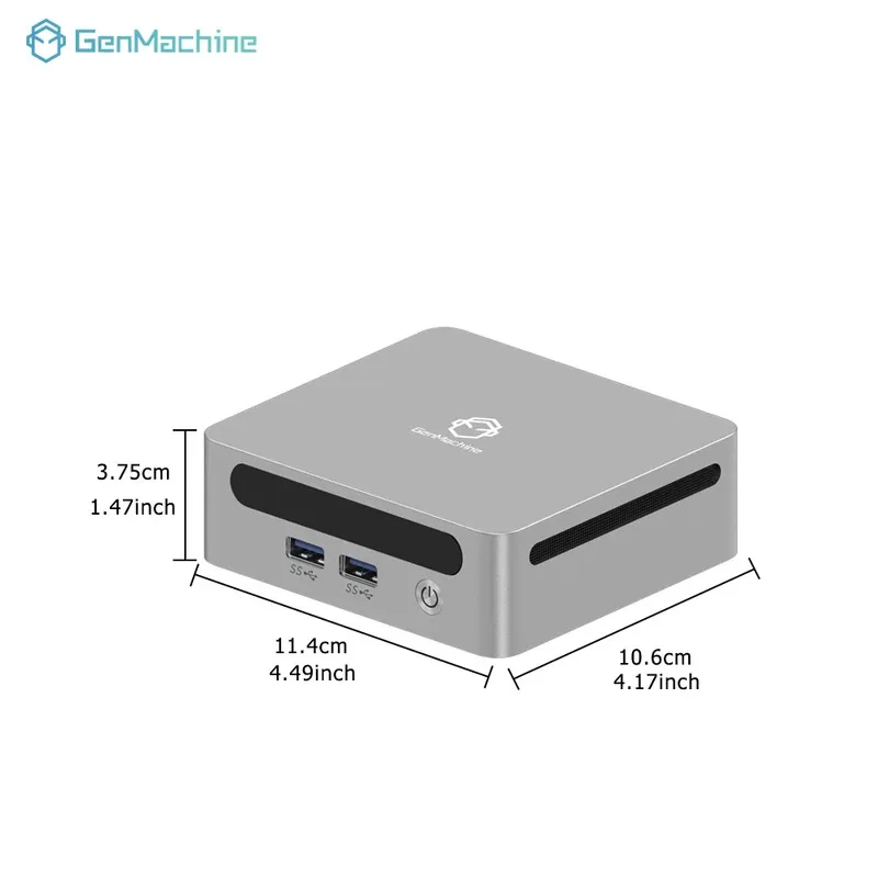 GenMachine Ryzen 5 5600H ES Mini PC Windows 11 DDR4 3200Mhz Max soporte 64GB RAM Gaming WIFI6 Gaming Pc Diy ordenador para juegos