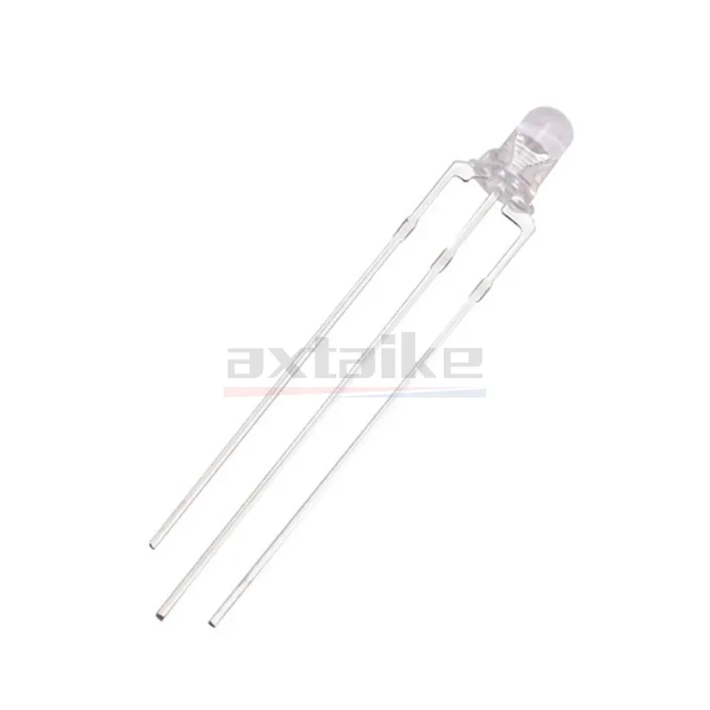 50 PZ 3mm 5mm Lampada Bicolore Rosso Verde Blu Anodo Comune/Catodo 3Pin Trasparente Colloidale Evidenziare LED Diodo Emettitore KIT FAI DA TE