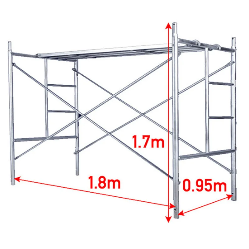 Quadro andaime construção móvel passo portal andaime escada de alumínio resistente h quadro andaime china continental