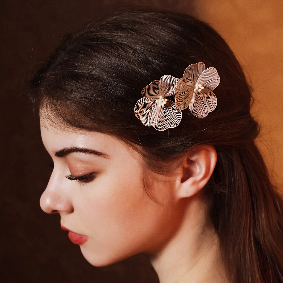 여성을위한 패션 6 개/몫 진주 머리 핀 클립 실버 컬러 신부 웨딩 헤어 액세서리 쥬얼리 신부 머리 장식