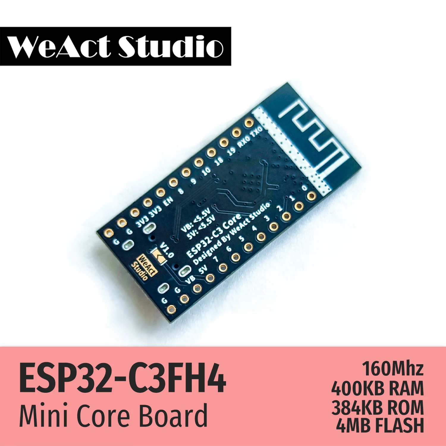 WeAct ESP32 ESP-32 ESP32C3 ESP32-C3FH4 Placa de desarrollo WiFi inalámbrico módulo compatible con Bluetooth Micropython