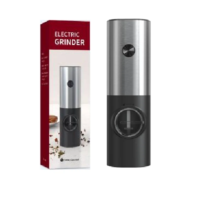 Electric Automatic Salt and Pepper Grinder Set with Led Light Grinder Set Spice Mill Adjustable Spices Grinder Kitchen Tools