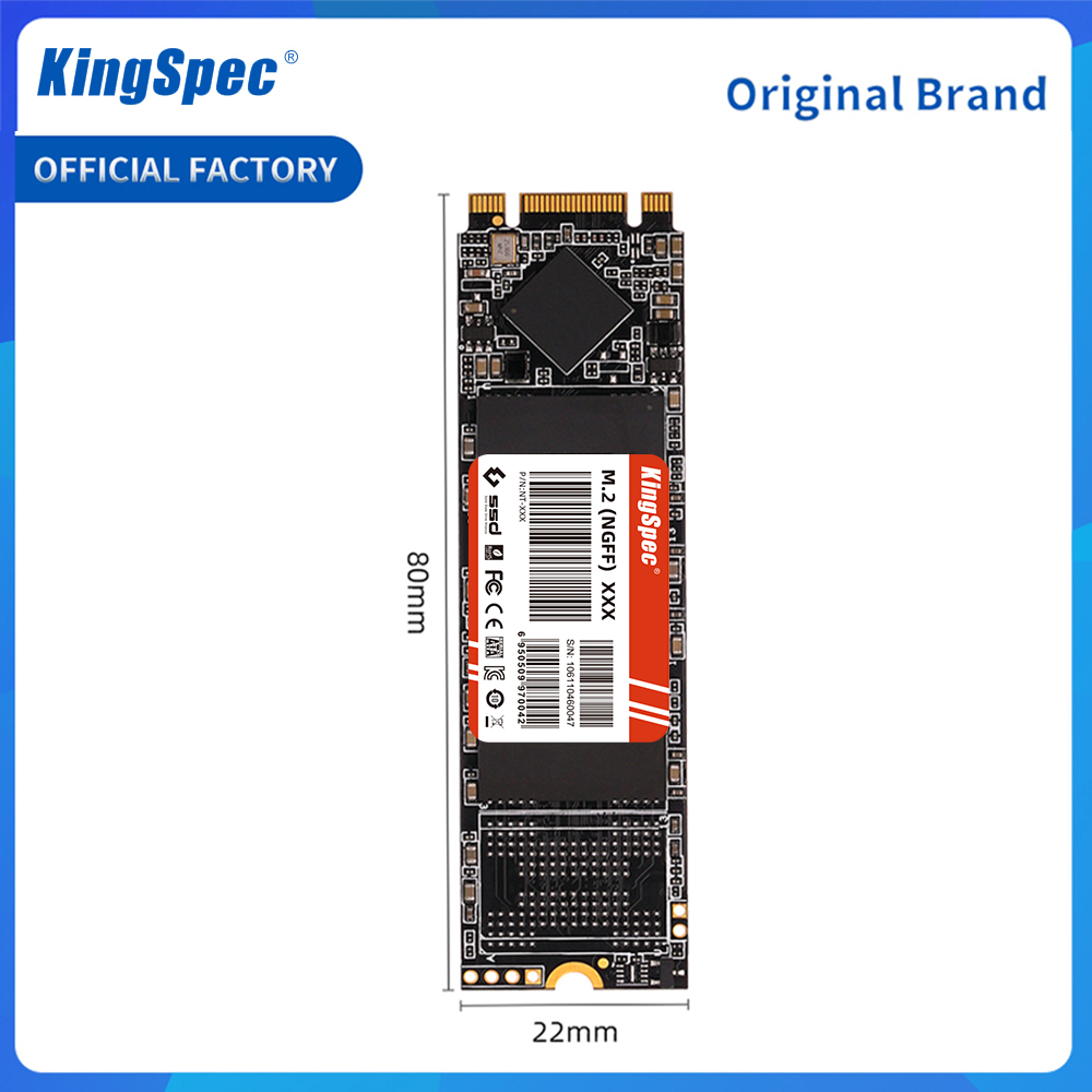 KingSpec M.2 SSD NGFF 128GB 256GB 512gb 1TB 2TB M2 SATA SSD 2280 SATA3 6Gb disco duro interno de estado sólido para ordenador portátil