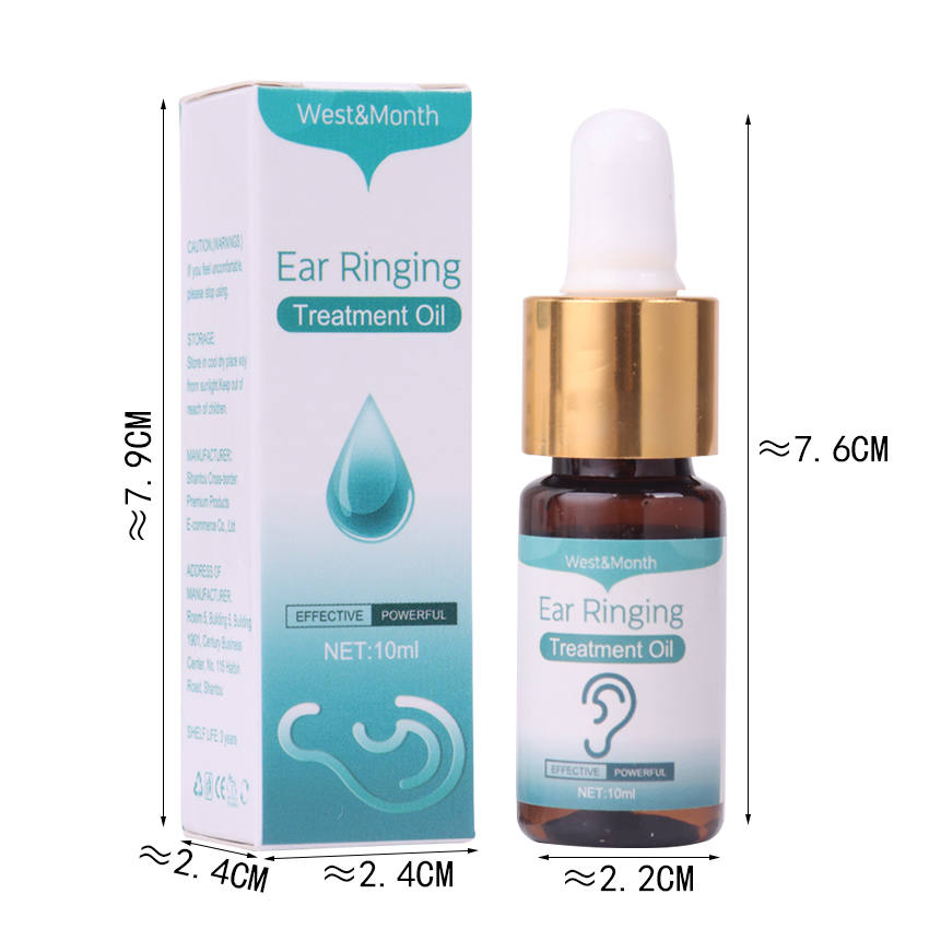 Aceite de Tinnitus para mejorar la salud del oído, gotas para suenan, alivia la sordera, Tinnitus, picazón, dolor de oído, 1 ud.