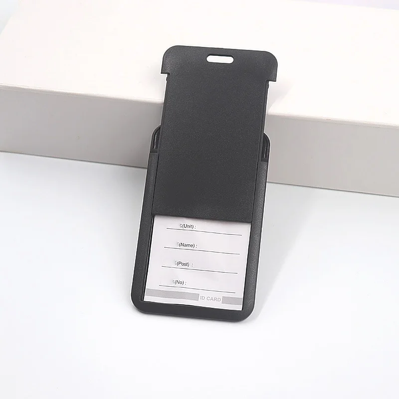 Work Permit Card Set - Rope Retractable Neck Hanging Document Card Set - Chest Tag Access Control Hard Shell Protective Set