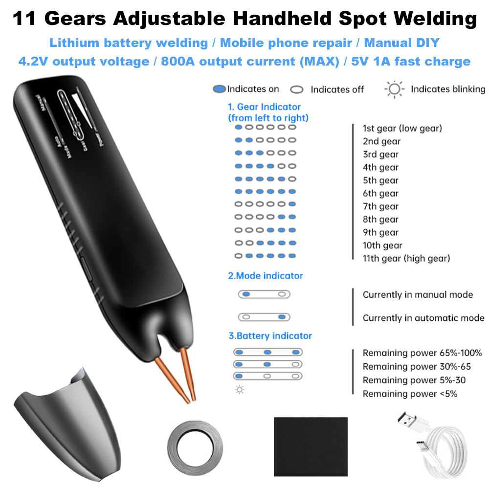 DC 5 V Tragbare Handheld Spot Schweißer Schweißen Maschine Für 18650 Lithium-Batterie DIY Mini Haushalt Spot Schweißen Ausrüstung werkzeuge