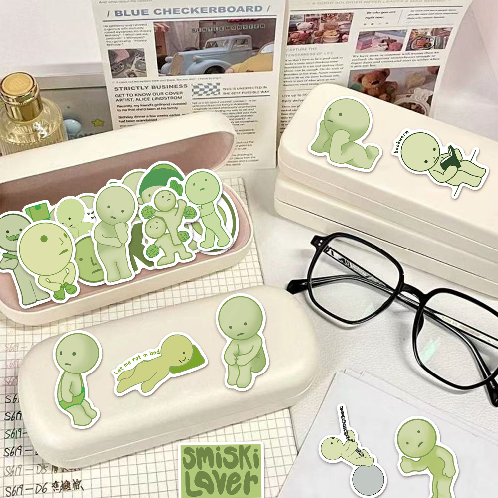 54/108/162Pcs Nette Smiski Aufkleber Smiski Hippers DIY Aufkleber Scrapbooking Telefon Gepäck Skateboard Wasserdichte Aufkleber