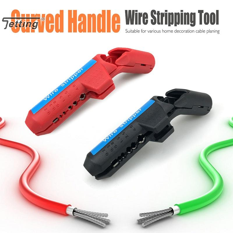 Multifunctioneel kabelstripgereedschap Draagbare gebogen handgreep Draadstripper Elektricien Bedrading Strippen Draadknipper Handgereedschap