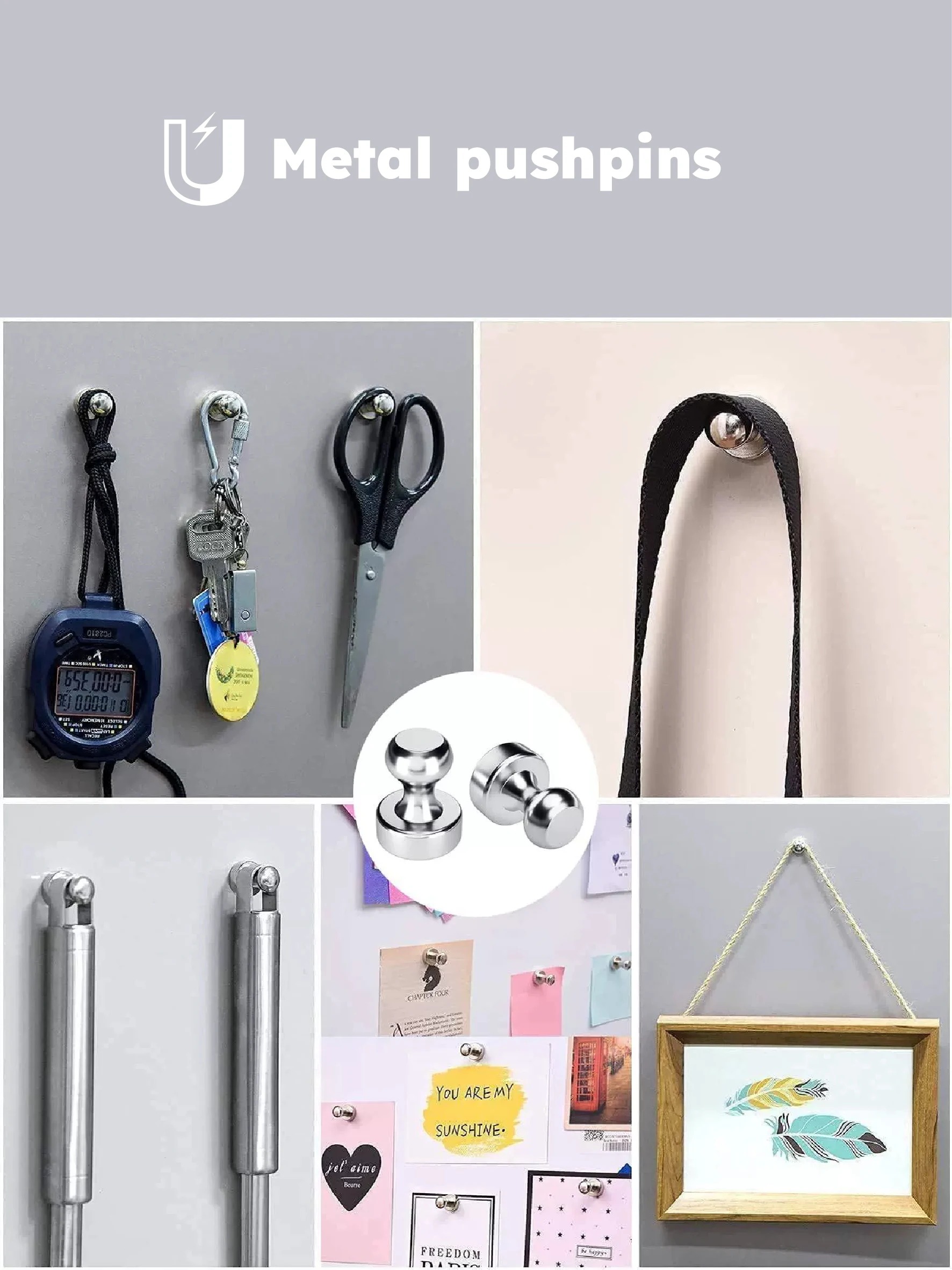 Magnetic Nail Office Calligraphy And Painting Refrigerator Strong Magnet Nail Teaching Whiteboard Magnetic Nails 12x16mm